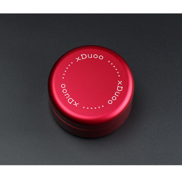 Red anodize Aluminum jewelry case with rubber lining