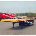 Tri Axle Mechnical Suspension 20ft Flatbed Trailer