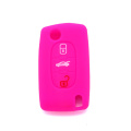 silicone promotional waterproof car key case for Peugeot