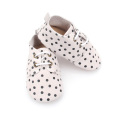 Special Black Dots Oxford Wildleder Babyschuhe