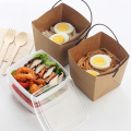 Custom Printed Noodle Disposable Food Kraft Paper Box