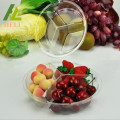 3 Compartments PET Plastic Fruit Salad Container