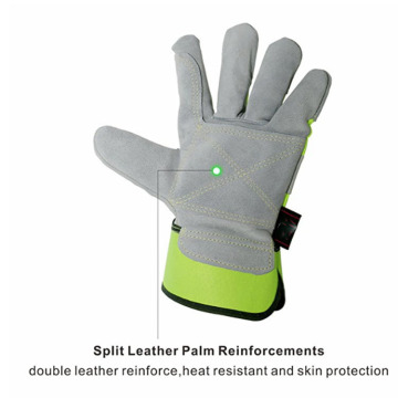 Gauge Polyester Fiberglass PU Coating Cut Resistant Gloves