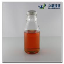 750ml Glass Fruit Juice Bottle, Glass Beverage Bottle with Plastic Lid