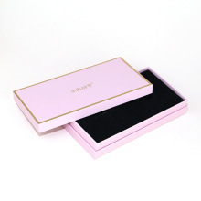 Rigid Hard Case Pink Removable Lid Paper Box