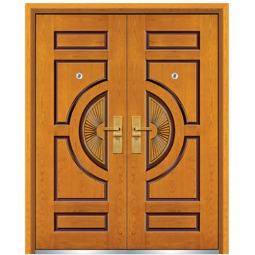 Puerta blindada de madera de acero (FXGM-A105D)