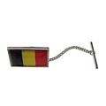 Metal Belgium National Flag Lapel Pins With Enamel