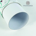 Custom white round tube gift box/round packaging