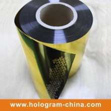 Oro Aluminio en relieve Tamper Proof Void Foil