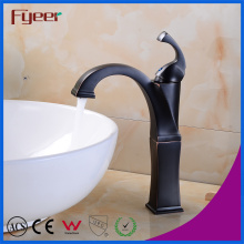 Fyeer Oil Rubber Bronze High Body Cheap Bathroom Copper Faucet