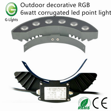 Outdoor dekorative RGB 6watt gewellte LED-Punktlicht
