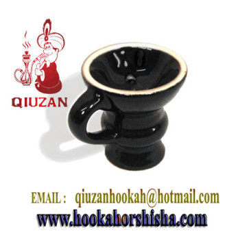 Exquisite Glazed Medium Hookah Ceramic Head With Handle