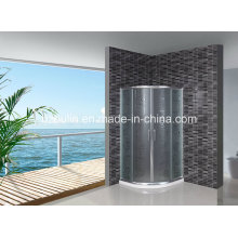 Acid Glass Shower Screen with White Water Bar (AS-904)