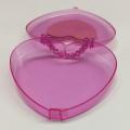 Plastic heart shaped portable gift box