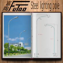 Galvanized 12m Road Light Pole