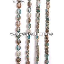 DIY gemstone snakeskin stone bead