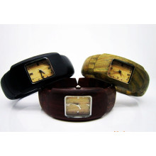 Hlw107 OEM montre en bois des hommes et des femmes montre en bambou de haute qualité montre-bracelet