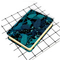 Custom leaf printing metal cover notebook