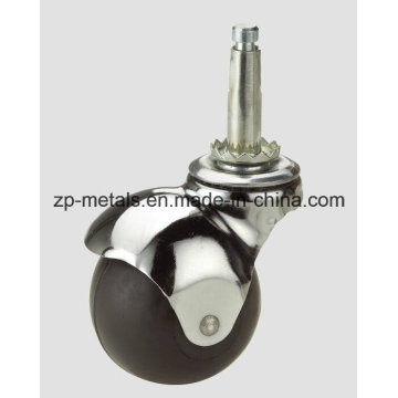 Rubber/PVC Screw Ball Caster Wheel