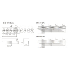 Display de Segmentação de 4 dígitos de 0.40 polegadas (GNS-4042Ax-Bx)