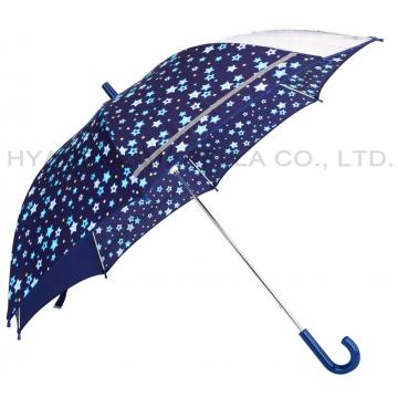 Boy's Reflective Kids Safety Open Umbrella