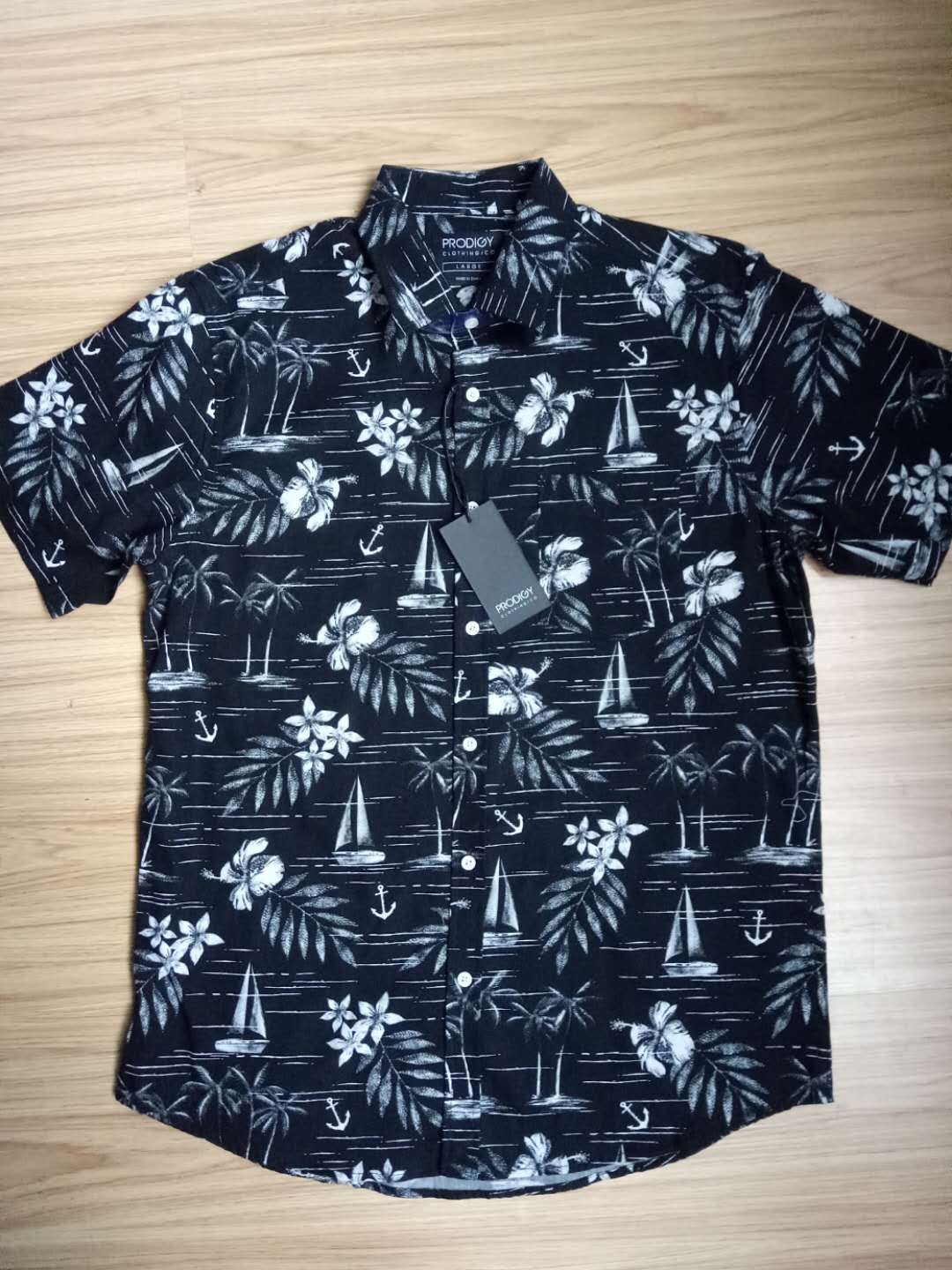 Mens Print Short Sleeves Shirt