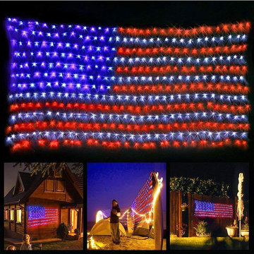 Led Flag Net Lights of The United States