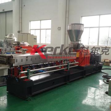 CaCO3 filled PE/PP incorporation of fillers twin screw extruder