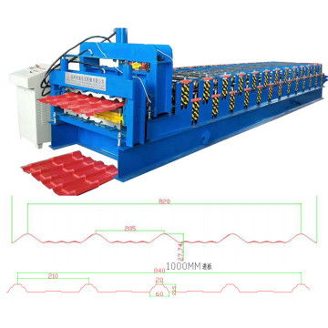 Steel tile double layer roof roll forming machine