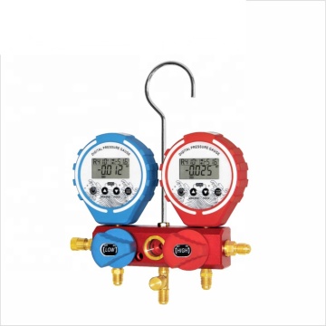 CT-GD-C Digital manifold gauge set for refrigerant HVAC refrigeration air Conditioner sight glass digital manifold gauge