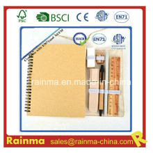 Conjunto de papel de carta eco com notebook