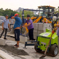 Equipo de adoquines de piedra de batería de 12V