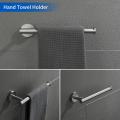 Wall Mounted Brushed Nickel Towel Rack Set