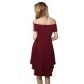 Vestidos casuales de Swallowtail Swing de hombro grande para mujer