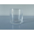 Pressed Glass Cup Glass Candle Holder for Candles Glass Cylinder Vase Glass Tube Vase for Wedding and Home Deco