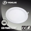 Luz de painel de alumínio de alumínio LED 6W para interior com CE