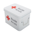 Enamel Metal First Aid Box Empty