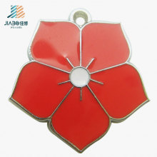 New Fashion Jewelry Custom Flower Metal Craft Pendants for Promotional Gift