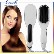 Escova quente escova de cabelo Flat Flat Pincel Straightener