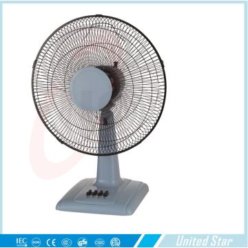 Azul gris tiempo escritorio ventilador con 3 velocidades (USDF-656)