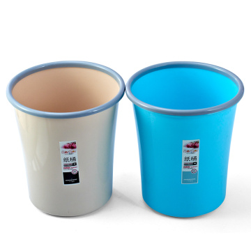 Round Plastic Open Top Rubbish Bin