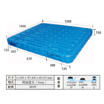 HDPE Heavy Duty Plastic Blowing Pallet with Four Ways