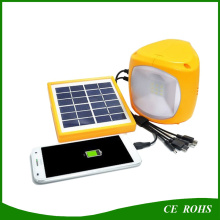 Solar Emergency Lighting Hiking Camping Light with USB Port for Mobile Charging