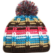 Chapeaux bobble beanie coloré pour hommes et femmes