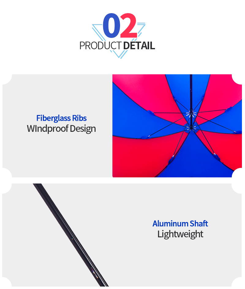 Windproof Promotional Manual Open Straight Umbrella