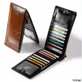 Cheap Long Style Zipper Men Leather Wallet