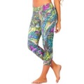 Womens Woodland Camo Capri Pants, Workout Outfit Crp-010