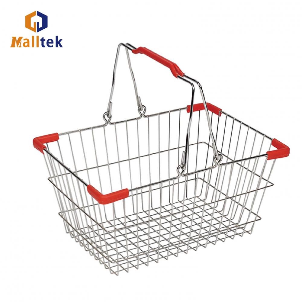 High-quality retail store metal wire shopping basket High-quality retail store metal wire shopping basket