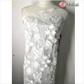 3D embroidery flower mesh fabric