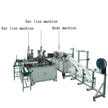 Machine de fabrication de masques à ultrasons plats jetables 3 plis